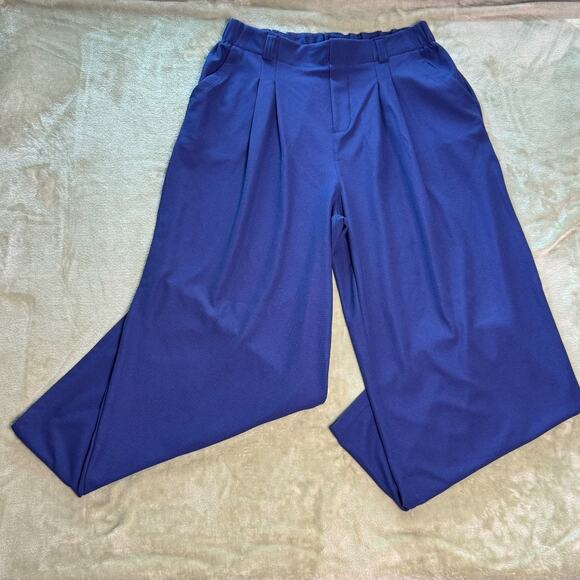 HALARA Pants - NWT Halara High Rise Wide Leg Pull On Pleated Ponte Work Pants Office